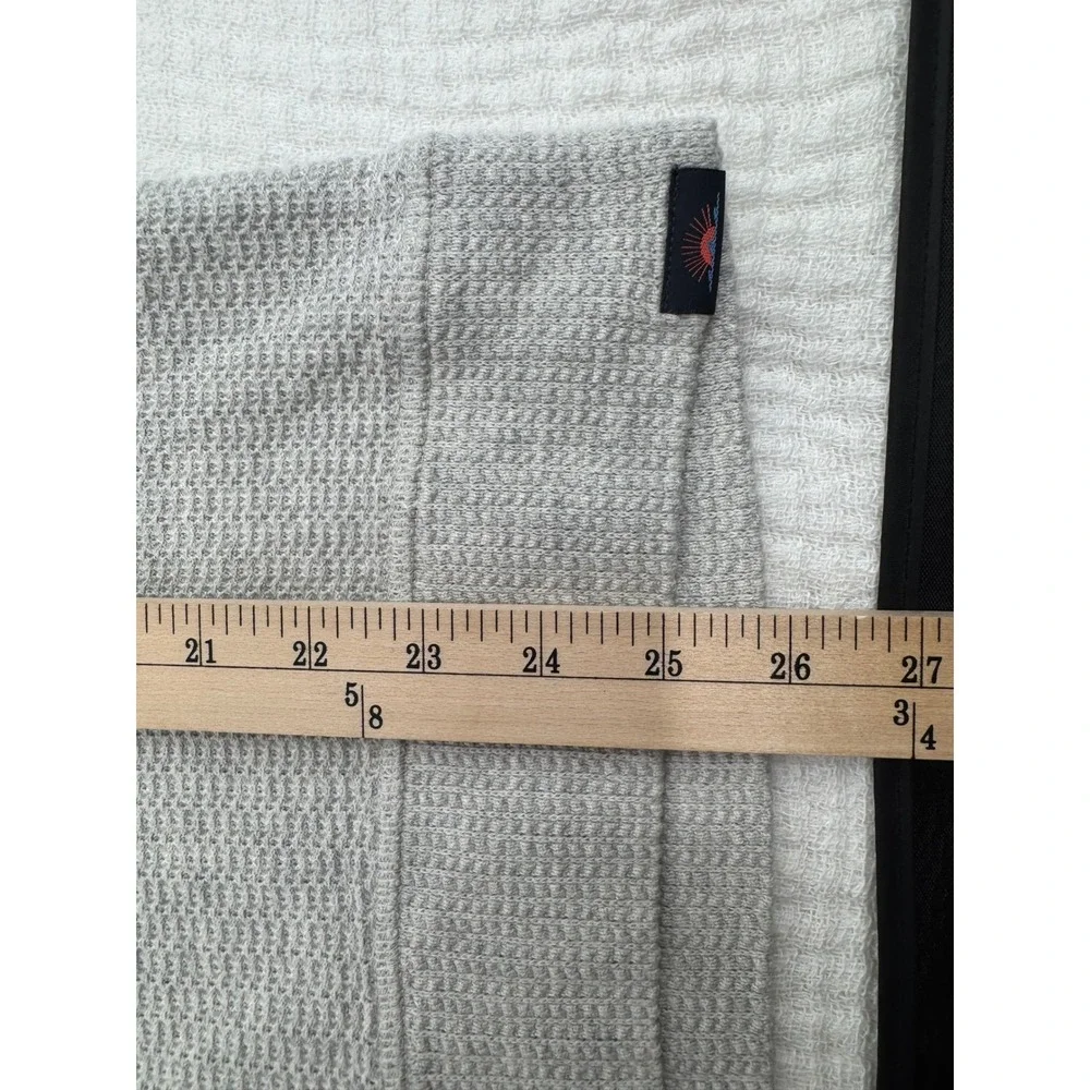 Faherty Textured Knit Quarter Zip Pullover Mens Size M 100% Good Earth Cotton